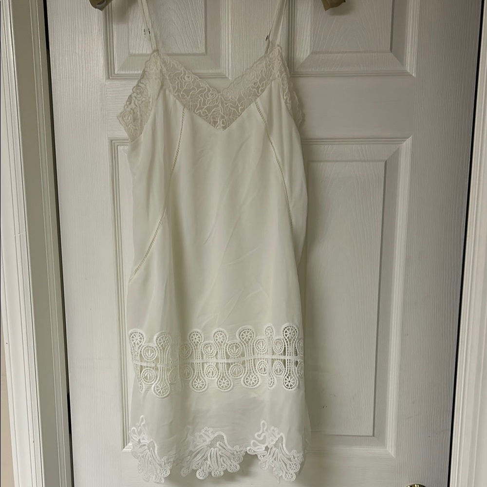 Willow & Clay White Mini Dress